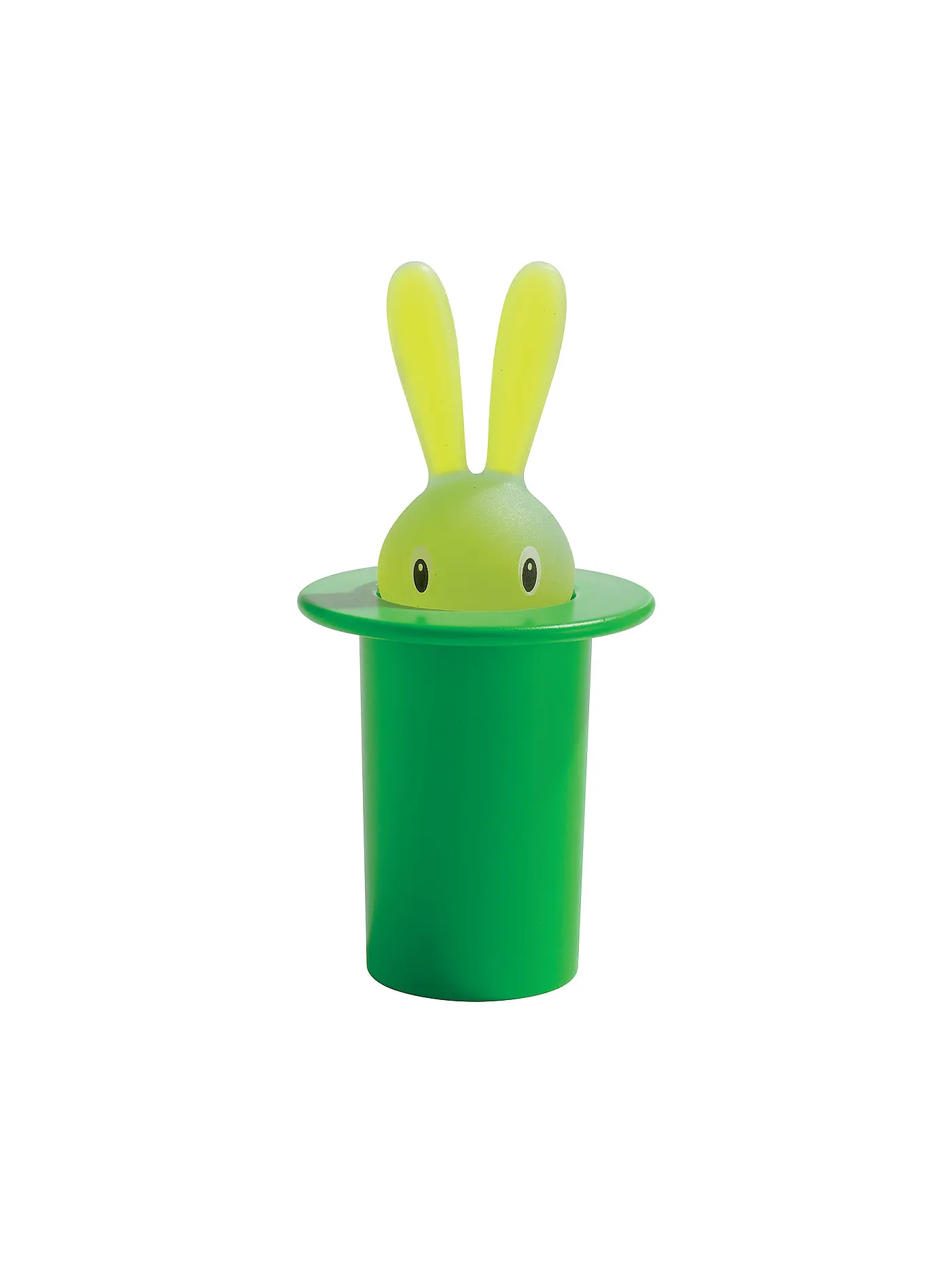 ALESSI | Zahnstocherbehälter Magic Bunny 7,5cm Schwarz | grün